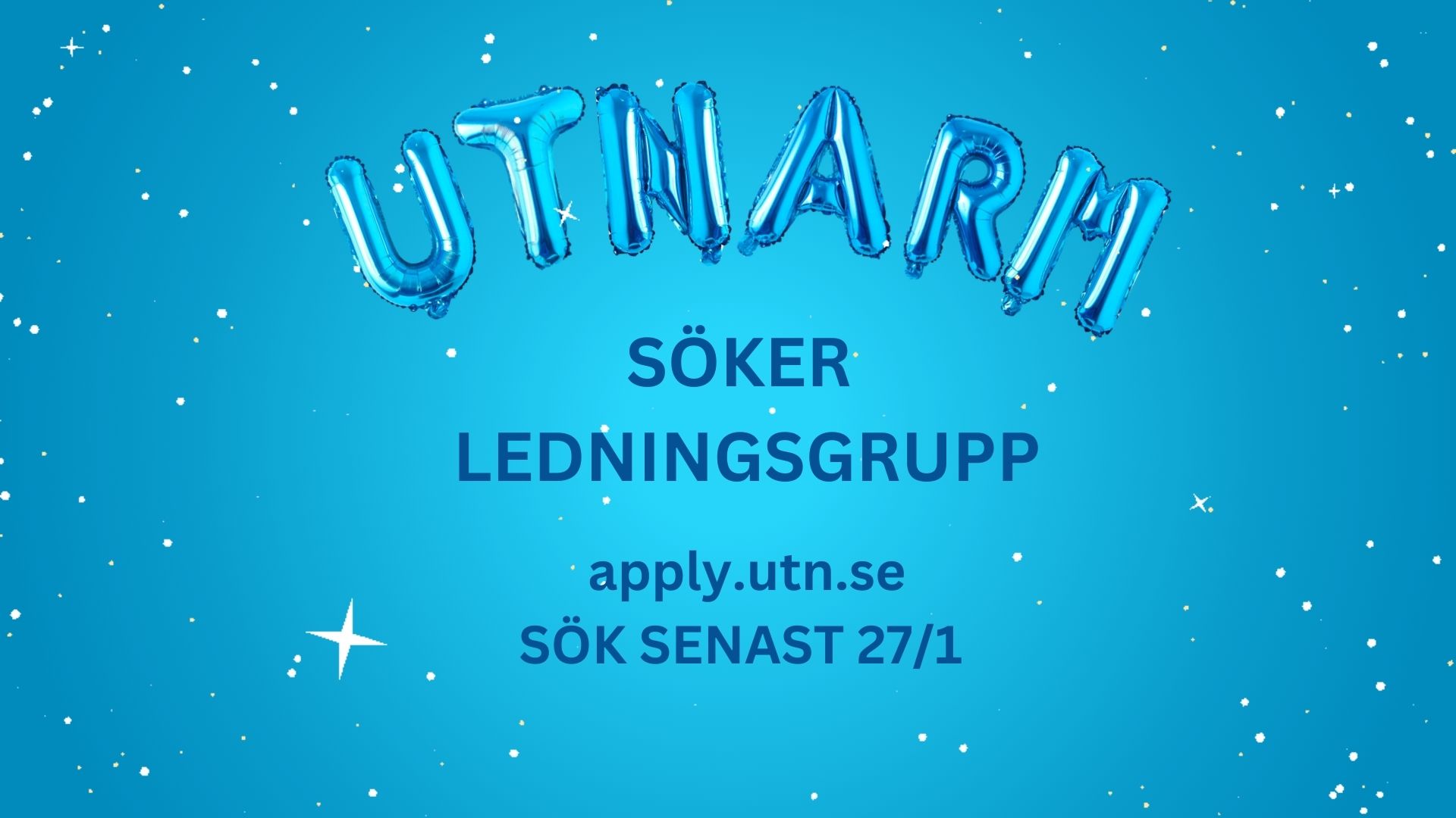 Ansök till Utnarms ledningsgrupp